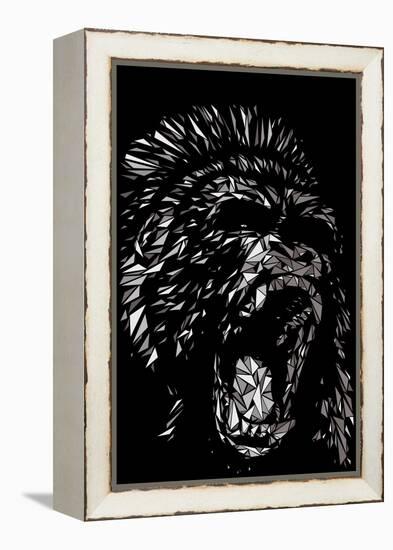 Angry Gorilla-Cristian Mielu-Framed Stretched Canvas