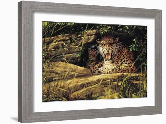 Angry Leopard-Michael Jackson-Framed Giclee Print