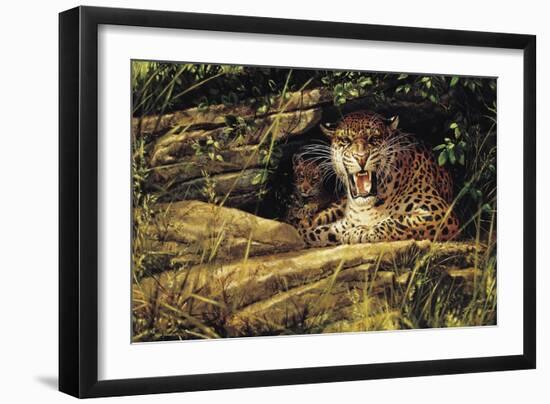 Angry Leopard-Michael Jackson-Framed Giclee Print
