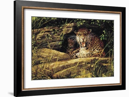 Angry Leopard-Michael Jackson-Framed Giclee Print