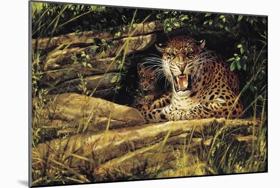 Angry Leopard-Michael Jackson-Mounted Giclee Print