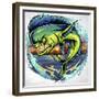 Angry Mahi-Mahi-FlyLand Designs-Framed Giclee Print
