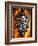 Angry Man Face Door Knocker in Florence-George Oze-Framed Photographic Print