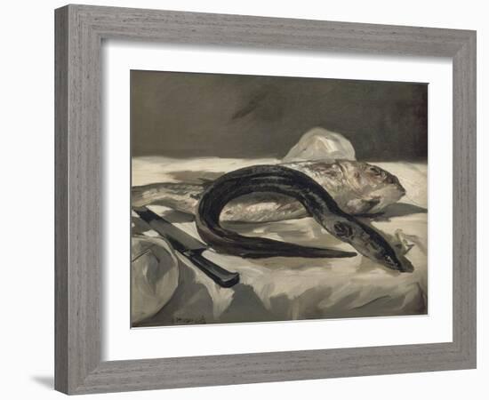 Anguille et rouget-Edouard Manet-Framed Giclee Print