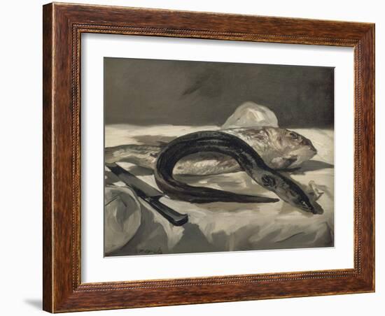 Anguille et rouget-Edouard Manet-Framed Giclee Print
