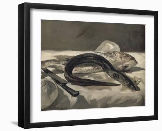 Anguille et rouget-Edouard Manet-Framed Giclee Print