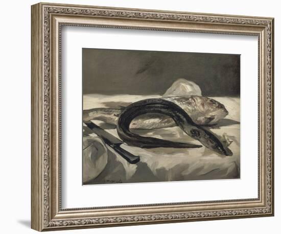 Anguille et rouget-Edouard Manet-Framed Giclee Print