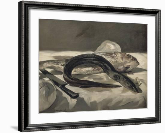 Anguille et rouget-Edouard Manet-Framed Giclee Print