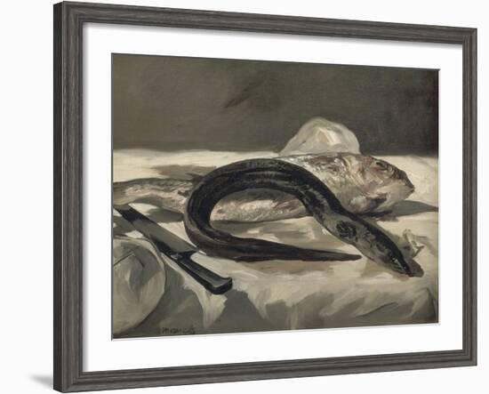 Anguille et rouget-Edouard Manet-Framed Giclee Print