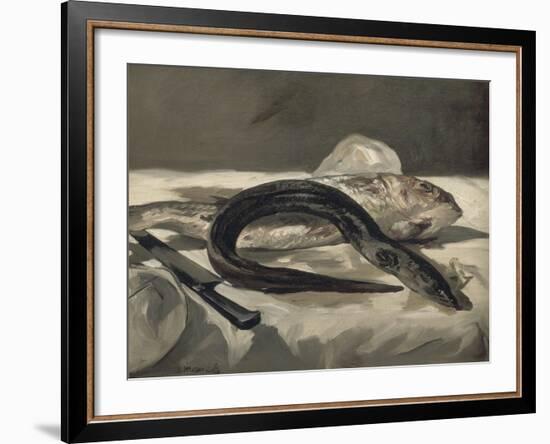 Anguille et rouget-Edouard Manet-Framed Giclee Print