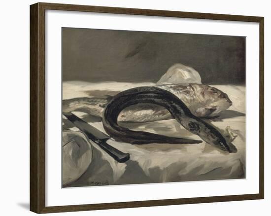 Anguille et rouget-Edouard Manet-Framed Giclee Print