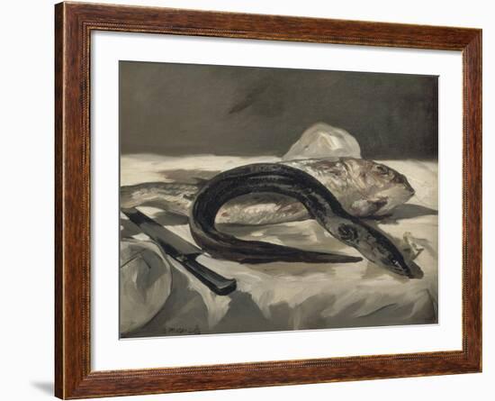 Anguille et rouget-Edouard Manet-Framed Giclee Print