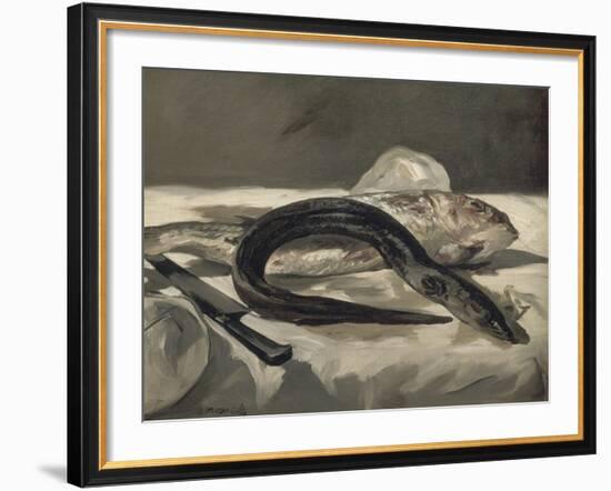 Anguille et rouget-Edouard Manet-Framed Giclee Print