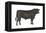 Angus Bull, Beef Cattle, Mammals-Encyclopaedia Britannica-Framed Stretched Canvas