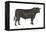 Angus Bull, Beef Cattle, Mammals-Encyclopaedia Britannica-Framed Stretched Canvas