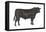 Angus Bull, Beef Cattle, Mammals-Encyclopaedia Britannica-Framed Stretched Canvas