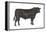 Angus Bull, Beef Cattle, Mammals-Encyclopaedia Britannica-Framed Stretched Canvas
