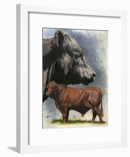 Angus Cattle-Barbara Keith-Framed Giclee Print