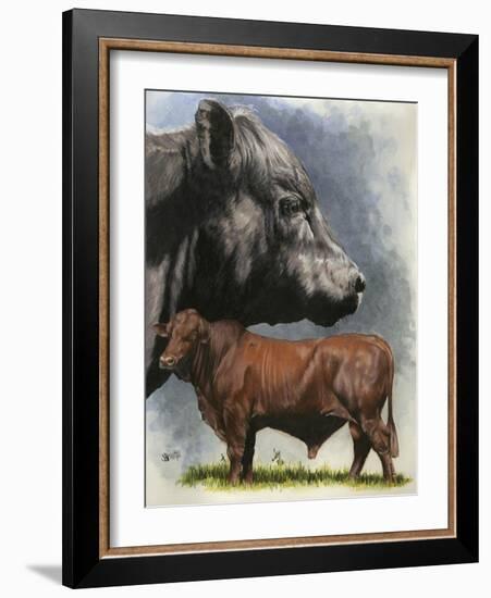 Angus Cattle-Barbara Keith-Framed Giclee Print