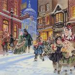 Dickensian Christmas Scene-Angus Mcbride-Giclee Print