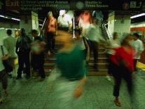 Platform Crowd at Grand Central Terminal, New York City, New York, USA-Angus Oborn-Framed Photographic Print