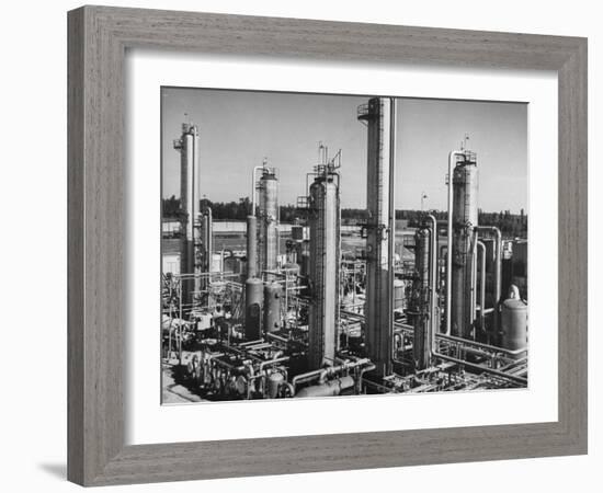 Anhydrous Ammonia Producing Chemical Plant-null-Framed Premium Photographic Print