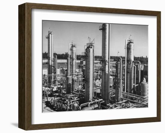 Anhydrous Ammonia Producing Chemical Plant-null-Framed Premium Photographic Print