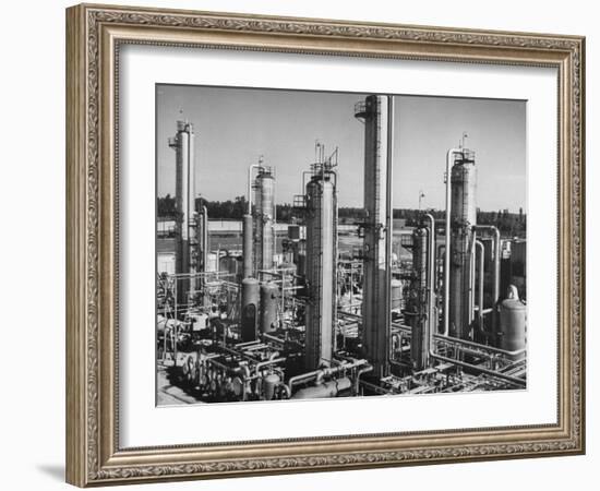 Anhydrous Ammonia Producing Chemical Plant-null-Framed Photographic Print