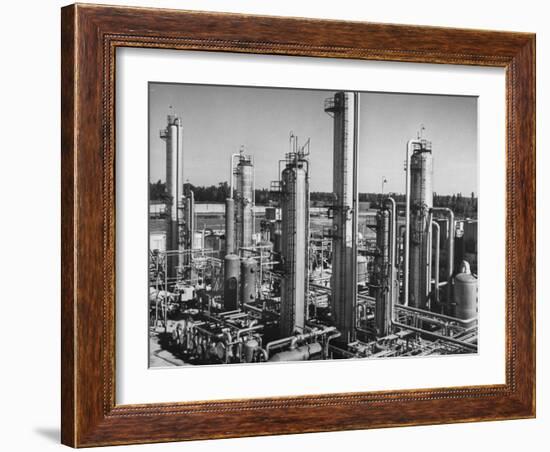 Anhydrous Ammonia Producing Chemical Plant-null-Framed Photographic Print