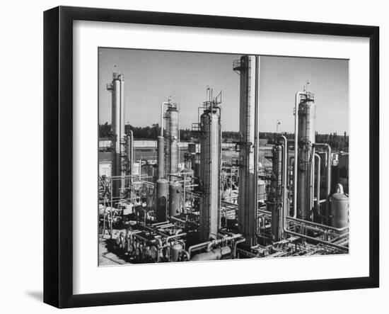 Anhydrous Ammonia Producing Chemical Plant-null-Framed Photographic Print