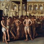 Gladiateurs - Gladiators - Peinture D'aniello Falcone (1600/7-1665) - 1640 - Oil on Canvas - 186X18-Aniello Falcone-Giclee Print