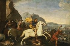 Saint James at the Battle of Clavijo-Aniello Falcone-Framed Premier Image Canvas