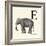 Animal Alphabet - E-The Vintage Collection-Framed Giclee Print