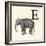Animal Alphabet - E-The Vintage Collection-Framed Giclee Print