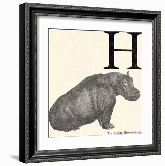 Animal Alphabet - H-The Vintage Collection-Framed Giclee Print