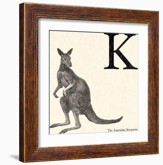 Animal Alphabet - K-The Vintage Collection-Framed Giclee Print