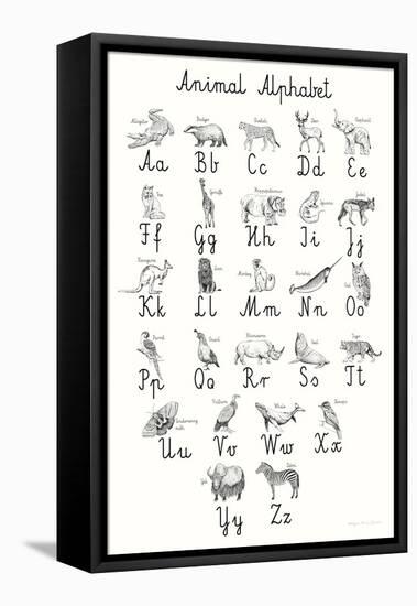 Animal Alphabet-Kasia Kucwaj-Tybur-Framed Stretched Canvas