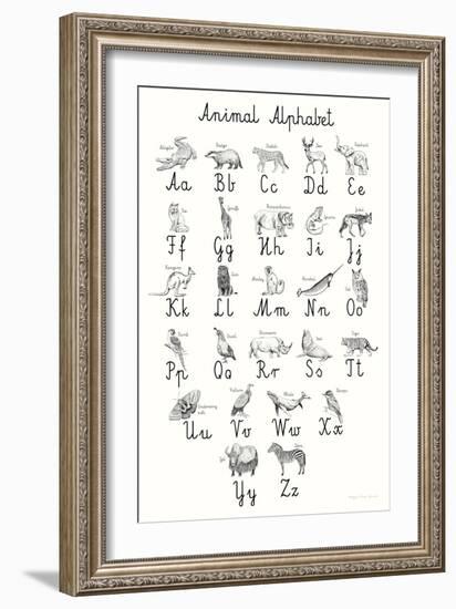 Animal Alphabet-Kasia Kucwaj-Tybur-Framed Art Print