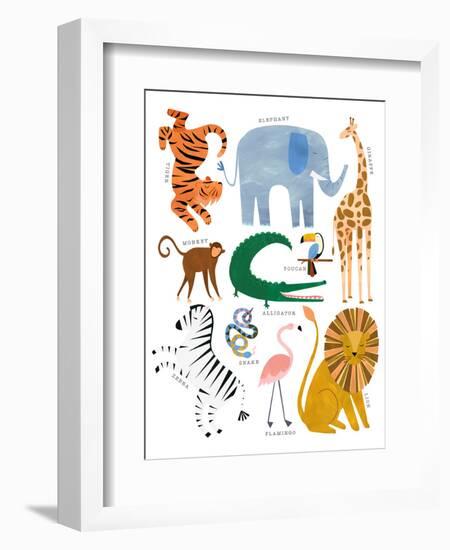 Animal Chart-Emily Kopcik-Framed Art Print