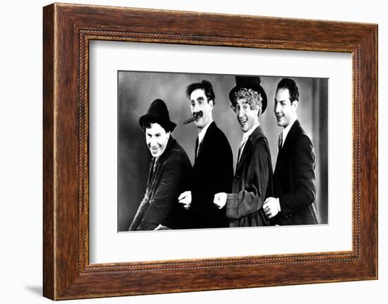 Animal Crackers, Chico Marx, Groucho Marx, Harpo Marx, Zeppo Marx, 1930, Portrait-null-Framed Photo