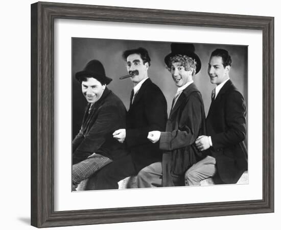 Animal Crackers, Chico Marx, Groucho Marx, Harpo Marx, Zeppo Marx, 1930-null-Framed Photo