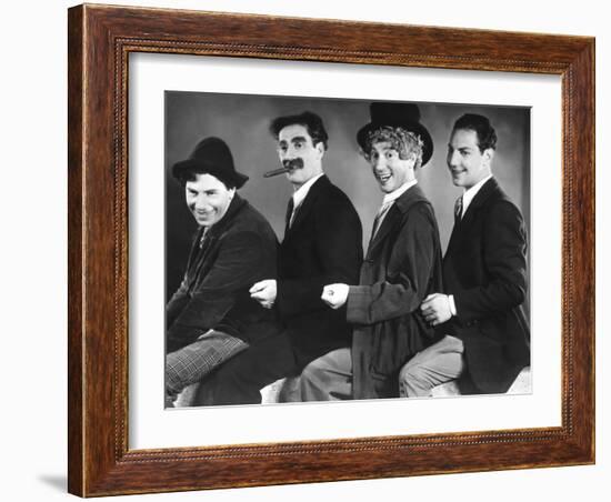 Animal Crackers, Chico Marx, Groucho Marx, Harpo Marx, Zeppo Marx, 1930-null-Framed Photo