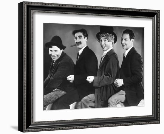 Animal Crackers, Chico Marx, Groucho Marx, Harpo Marx, Zeppo Marx, 1930-null-Framed Photo