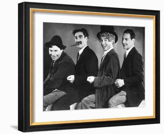 Animal Crackers, Chico Marx, Groucho Marx, Harpo Marx, Zeppo Marx, 1930-null-Framed Photo