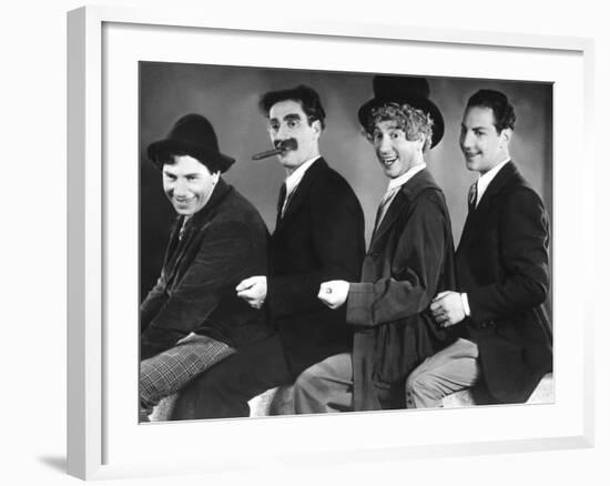 Animal Crackers, Chico Marx, Groucho Marx, Harpo Marx, Zeppo Marx, 1930-null-Framed Photo