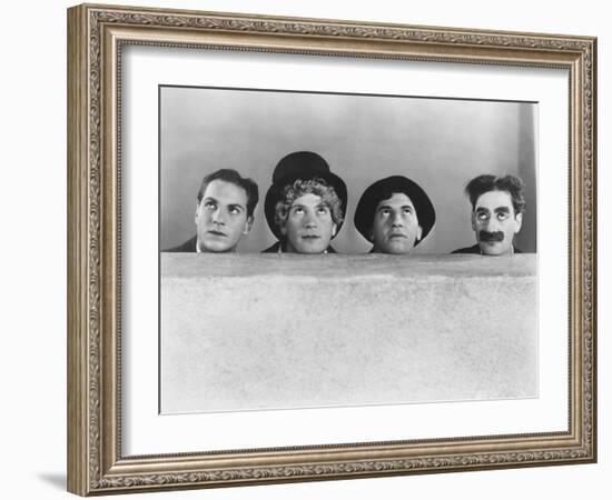 Animal Crackers, Zeppo Marx, Harpo Marx, Chico Marx, Groucho Marx, 1930-null-Framed Photo