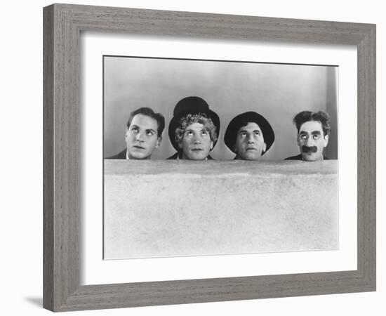 Animal Crackers, Zeppo Marx, Harpo Marx, Chico Marx, Groucho Marx, 1930-null-Framed Photo