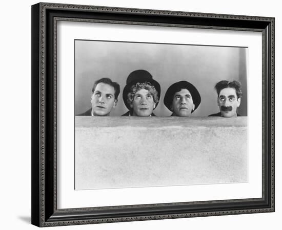 Animal Crackers, Zeppo Marx, Harpo Marx, Chico Marx, Groucho Marx, 1930-null-Framed Photo