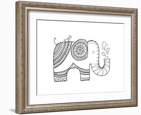 Animal Elephant 3-Neeti Goswami-Framed Art Print