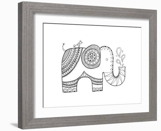 Animal Elephant 3-Neeti Goswami-Framed Art Print